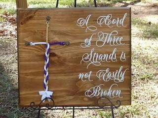 UnityBraids - Etsy Cross Wedding Ceremony, Cord Of Three Strands Wedding, Unity Braid, Unity Ideas, Christian Wedding Ceremony, Wedding Cord, Cross Wedding, Unity Sand Ceremony, Cross Wood