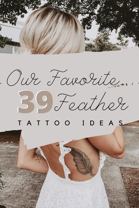 Feather Tattoo Shoulder Women, Feather With Quote Tattoo, Feather Tattoo Placement For Women, Feather Name Tattoo Ideas, Floral Tattoo With Feathers, Feather In The Wind Tattoo, Women’s Feather Tattoo, Cute Feather Tattoos For Women, Feather And Arrow Tattoos For Women