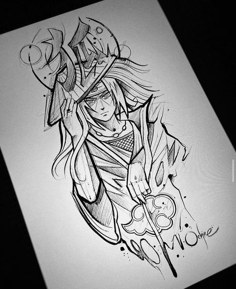 Itachi Tattoo, Tato Naruto, Hellboy Tattoo, Nostalgic 90s, Ear Tattoo Ideas, Manga Tattoo, Naruto Sketch Drawing, Naruto Tattoo, Geek Tattoo