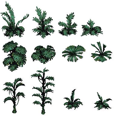 Quick Jungle Ferns @ PixelJoint.com Fern Pixel Art, Jungle Pixel Art, Jungle Tree, Pixel Art Background, Jungle Art, Pixel Art Templates, Pixel Art Games, Game Concept, Art Background