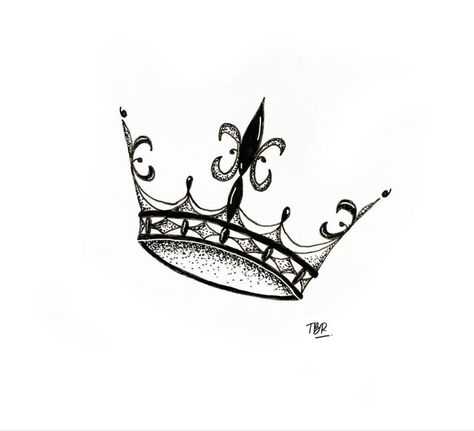 Princess Crown Tattoo Design, Princess Crown Tattoo, Princess Crown Tattoos, Sleeping Beauty Tattoo, Tattoo Design Flower, Joker Card Tattoo, Tiara Tattoo, Queen Crown Tattoo, Small Crown Tattoo