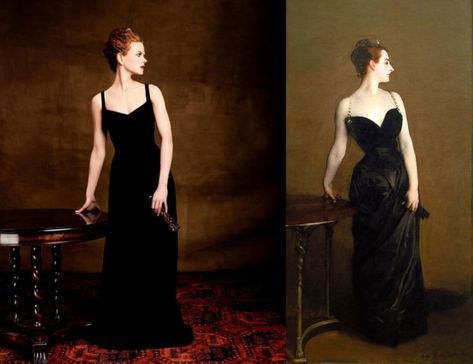 Portrait Of Madame X, John Sargent, World Art Day, Art Inspired Fashion, Magazine Vogue, Annie Leibovitz, John Singer Sargent, Famous Artwork, Art Parody