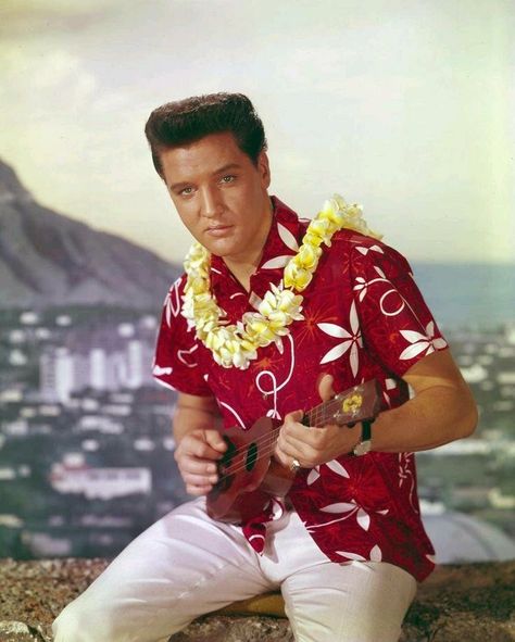 Elvis Presley Blue Hawaii, Elvis Presley Movies, Hilton Hawaiian Village, Film Blue, Jailhouse Rock, Elvis Movies, Elvis Presley Photos, Blue Hawaii, Blue Suede Shoes