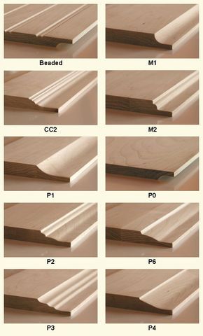 wood door panel profiles @ Cabinet Doors Depot दरवाजा डिजाइन, Cabinet Door Designs, تصميم الطاولة, Inside Doors, Mdf Panel, Cabinet Door Styles, Joinery Details, Door Molding, Wooden Door Design