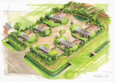 Neighborhood Layout, Village Plan, Building Floor Plan, Rural Housing, Family Neighborhood, Multigenerational House Plans, Multigenerational House, House Structure, Tiny Container House