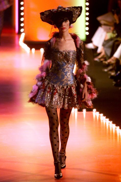 Christian Lacroix Fall 2001 Couture Collection | Vogue Christian Lacroix Haute Couture, Colourful Clothes, Fall Couture, Erin Wasson, Runway Fashion Couture, Vintage Runway, Vogue India, Fashion Magazines, Kim Kardashian Red Carpet