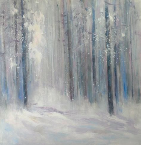 Winter Night Landscape Painting, Famous Winter Paintings, Winter Painting Abstract, Winter Night Acrylic Painting, Abstract Snow Painting, Winter Abstract Art, Abstract Winter Painting, Winter Abstract Painting, Snowy Landscape Painting