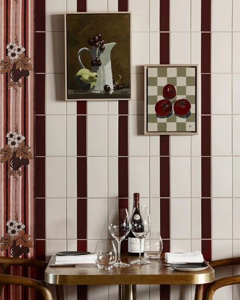 checkered attitude Deli Interior Design, Best Restaurant Design, Drink Design, Tile Layout, Interior Design Awards, Leather Wall, Design 2023, Drinks Design, The Amalfi Coast