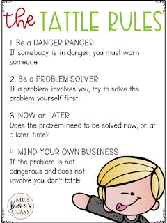 A Bad Case of Tattle Tongue is a good book for the beginning of the school year. It's great for teaching your students the difference between tattling and reporting. This literacy companion pack is packed with activities that are engaging and standards based. #backtoschool #tattletongue #kindergarten #1stgrade Tattling Vs Telling Anchor Chart, Tattling Vs Reporting Anchor Chart, Tattle Box Classroom, Tattle Tongue Activities, Tattle Phone, Teaching Classroom Management, Rules Poster, Prek Classroom, Classroom Expectations