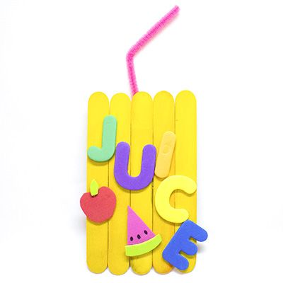 Juice Craft For Preschool, J Is For Craft, J Is For, J Is For Juice, Letter J Crafts For Preschoolers, Letter Z Craft, Juice Box Crafts, Juice Craft, Juice Crafts