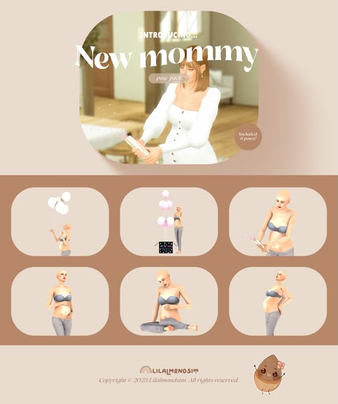 Pose pack (Patreon, FREE) Sims 4 Postpartum Cc, Sims 4 Hospital Build, Sims 4 Pregnancy Poses, Sims4 Pose, Pregnancy Poses, Accidental Pregnancy, Sims 4 Couple Poses, Toddler Poses, Sims Poses