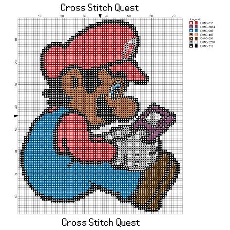 Mario Cross Stitch Pattern, Mario Cross Stitch, Mario Christmas, Geeky Cross Stitch Patterns, Perler Pattern, Geeky Cross Stitch, Pattern Game, Hello Kitty Crafts, Pixel Art Templates