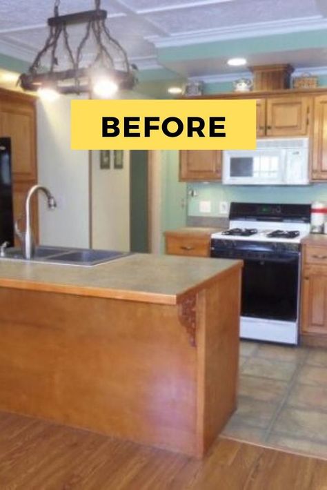 Do you hate your kitchen countertops but don't have the budget to change them out? Check out this tutorial how to redo counters that look like granite. You won't believe the results! #diy #countertops #makeover Old Kitchen Makeover, Kitchen Deisgn, Small Kitchen Makeover, Room Spray Recipe, Countertop Makeover, Laminate Countertop, Before And After Kitchen, Small Kitchen Design, Kitchen Diy Makeover