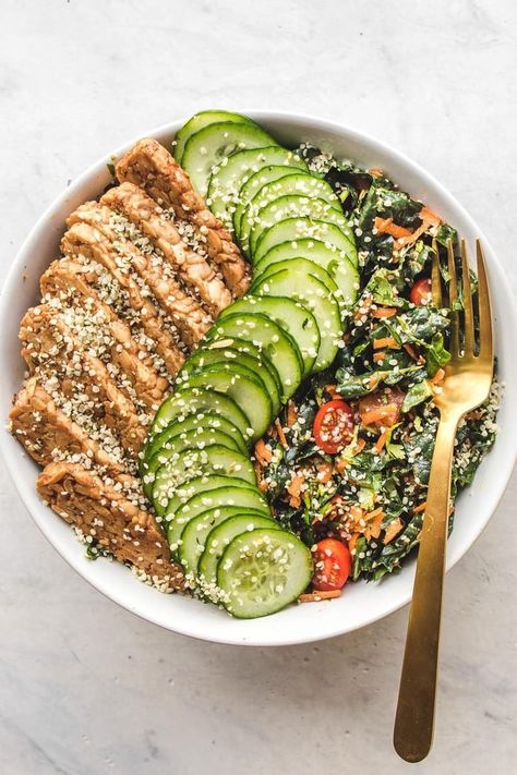 16 Plant-Based Bowls That Prove Going Veggie Doesn’t Have to Be Boring Cherry Tomato Salad, Plant Based Meal Planning, Keto Salad, Healthier Eating, Vegan Bowls, Cherry Tomato, Plant Based Eating, Tomato Salad, Tikka Masala