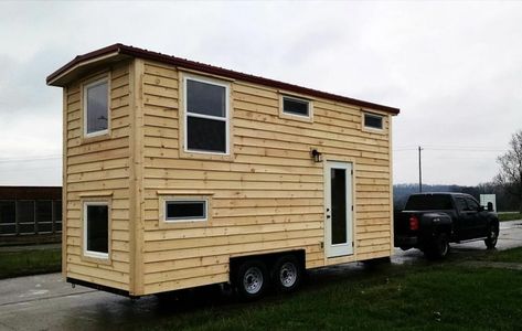 Sweet Dream by Incredible Tiny Homes Tiny House Wood Stove, Incredible Tiny Homes, Cheap Tiny House, Tiny House Interior Design, Loft Stairs, Tiny House Bathroom, Tiny House Movement, Tiny Spaces, Tiny House Interior