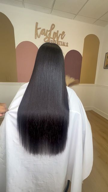 Long Silk Press, Silk Press Natural Hair Long, Long Relaxed Hair, Manifest Board, Natural Hair Blowout, Hair Blowout, Pressed Natural Hair, Hair Goal, Silk Press Natural Hair