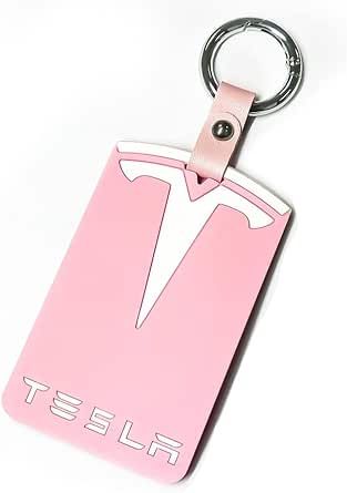 ALBECHE Upgrade Key Card Holder Silicone Protector Cover Keychain for Tesla Model 3 Model Y Accessories Tesla Key Card, Tesla Key, Ladybug Pv, Accessories Pink, Tesla Model 3, Key Card Holder, Tesla Model, Key Holder, Tesla