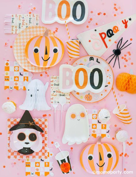 The Best Pink Halloween Party Themes Cute Pink Halloween, Pink Halloween Party, Halloween Theme Birthday, Hippie Halloween, Halloween Bash, Halloween Dinner, Pumpkin Party, Halloween Party Supplies, Halloween Icons