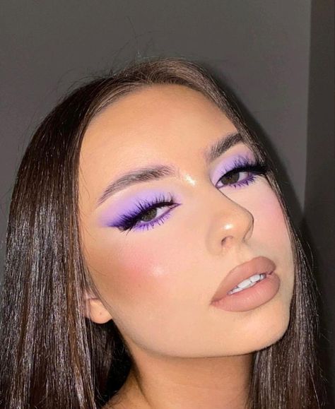 Purple Makeup Looks, Prom Eye Makeup, Purple Eye Makeup, Eye Makeup Pictures, Purple Makeup, Eye Makeup Designs, Dope Makeup, Purple Eyeshadow, Colorful Eye Makeup