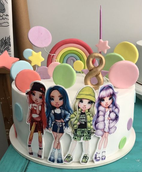 Rainbow High Birthday Party Cake, Rainbow High Birthday Party Theme, Rainbow High Cake Ideas, Rainbow High Birthday Party Decorations, Rainbow High Birthday Cake, Rainbow High Dolls Birthday Party, Rainbow High Cake, Rainbow High Birthday Party, Adele Birthday