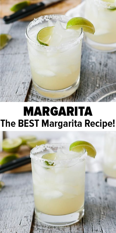 Perfect Margarita Recipe, Best Margarita, Easy Margarita Recipe, Best Margarita Recipe, Classic Margarita Recipe, Homemade Margaritas, Easy Margarita, Margarita On The Rocks, Perfect Margarita