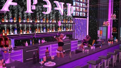 Sims 4 Dj Booth Cc, Sims 4 Strip Club Build, Sims 4 Nightclub Cc, Sims Bar, Sims 4 Strip Club, Sims 4 Nightclub, Sims 4 Strip Club Cc, Nightclub Ideas, Dj Outfit