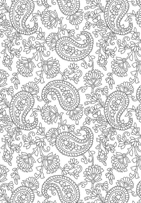 Block Printing Designs, Fabric Paint Diy, Design Pattern Art, Cute Sewing Projects, Circle Mehndi Designs, Paisley Art, Textile Prints Design, Border Embroidery Designs, Textile Pattern Design