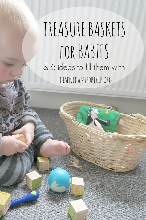 6 Ideas to fill Treasure Baskets to keep your little one entertained Baby Treasure Basket, Basket Texture, Co-parenting, Treasure Basket, Heuristic Play, Baby Sensory Play, Uk Lifestyle, Play And Learn, Montessori Baby