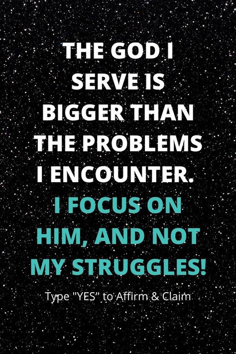 My God Is Bigger, Focus On God, God Is Bigger, Focus Quotes, Sagittarius Quotes, Gospel Quotes, Prayer For Today, My Struggle, Comfort And Joy