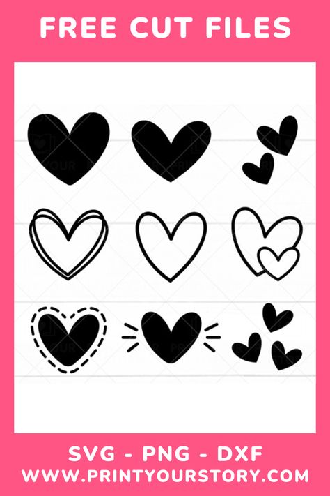 Looking for some free heart SVG files for your Cricut machine? Look no further! These heart SVG files are perfect for any of your craft projects, and they're totally free to download and use for personal use. So what are you waiting for? Get crafting! #freesvgfiles #cricut #cricutprojects #cricutprojectsforbeginners.#HalloweenFonts  #CreepyCalligraphy #GhoulishGraphics #FrightfulFonts  #HauntedHandwriting #PumpkinPrints #ScaryScript Cricut Hearts Free, Free Svg Heart Files For Cricut, Valentine’s Day Svg Free, Free Heart Svg Files For Cricut, Heart Svg Free Cricut, Valentines Svg Files Free, Hearts Svg Free, Valentines Svg Free, Valentines Day Svg Free