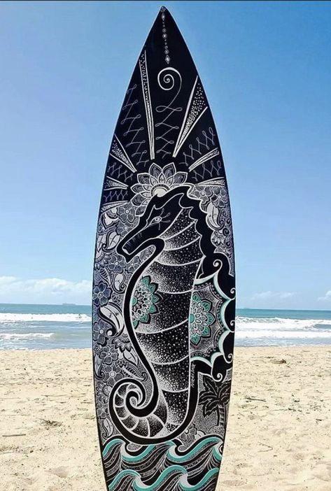 Mandala Surfboard, Mandala Surfboard Art, Hand Painted Surfboard, Posca Pen Surfboard Art, Painting Of A Surfboard, Painted Surfboard Fins, Surfboards Artwork, Summer Swag, Surfboard Art