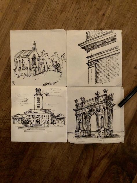 The L'Enfants, a group of young architects in the DC area, go head-to-head with their classical designs...on cocktail napkins. Napkin Drawing, Drawing Competition, Traditional Building, Classical Style, Residential Architecture, Cocktail Napkins, A Group, The Conjuring, Drawing Sketches