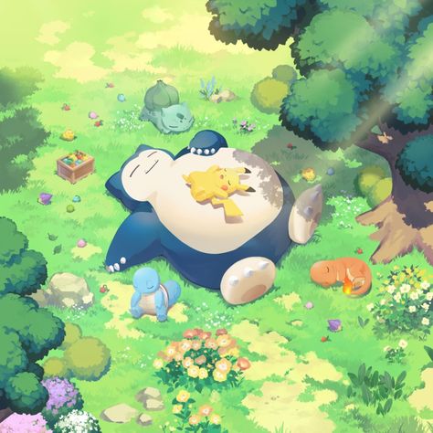 Snorlax Art, Pokémon Snorlax, Snorlax Pokemon, Pokemon Sleep, Pokemon Video Games, Pokemon Snorlax, Pokemon Painting, Pikachu Pikachu, Pokemon Backgrounds