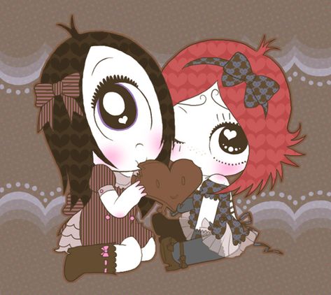 Ruby Gloom & Iris Misery Ruby Gloom Fanart, Ruby Gloom Matching Pfp, Ruby Gloom Aesthetic, Ruby Gloom Tattoo, Iris Ruby Gloom, Ruby Gloom Fanart, Ruby Gloom Pfp, Ruby Gloom, Big Eyes Art