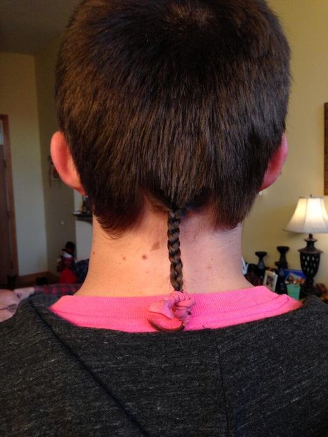 young man with short hair and braided rattail Man With Short Hair, Rat Tail Haircut, Rat Tails, Rat Tail, Mens Haircut, Braid Hair, Hair Inspo, Hair Ideas, Short Hair