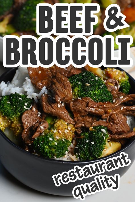 A serving of beef and broccoli over rice Beef And Broccoli And Rice, Beef And Broccoli Rice Bowl, Takeout Beef And Broccoli, Beef And Broccoli Noodles, Dinner With Rice, Easy Beef And Broccoli, Minced Beef Recipes, Better Than Takeout, Beef And Broccoli