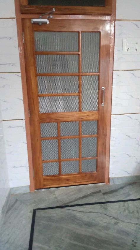 Wire Mesh Door Design Wooden, Net Gate Design, Jaali Door Design, Mesh Door Design, Jali Gate, Jaali Door, Indian Window Design, Door Design Wooden, Indian Window