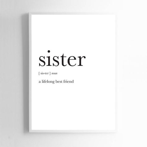 Mom And Sister Quotes, Two Sisters Quotes, One Word For Sister, 3 Sisters Quotes, Sister Quotes Tattoos, Sister Quotes Aesthetic, Sister Tattoo Quotes, Quotes For My Sister, Quote About Sisters