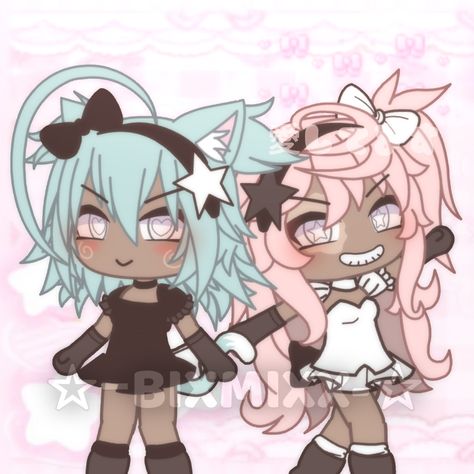 Credit if u use 💗 Gacha Club Oc Black Skin, Gacha Life 2 Girl Outfits, Free Gacha Ocs Girl, Gacha Life 2 Outfits Girl, Gacha Free Oc Girl, Gacha Fits, Gacha Base Poses Cute, Free Ocs, Pink Wallpaper Hello Kitty