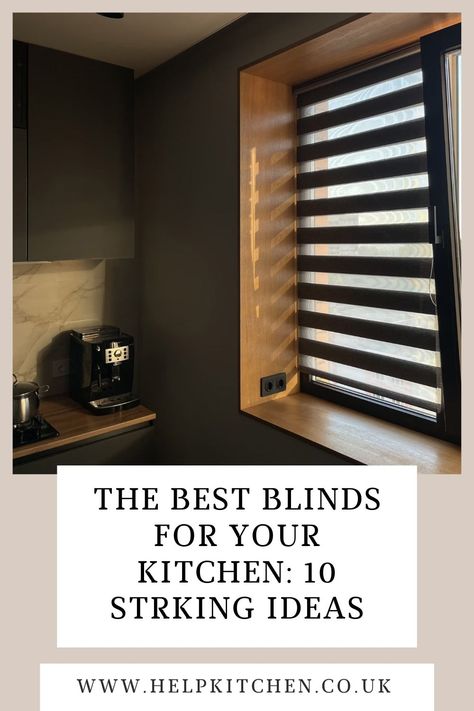 Blinds can be a great way to boost the style and functionality of your kitchen, but how do you know which ones are best? In this comprehensive guide, we’ll break down 10 of the most popular blinds for kitchens, why they’re good for your kitchen, how to pick the right blinds, and how to fit them. Contemporary Kitchen Blinds, Blinds For Kitchen Window Ideas Modern, Kitchen Blinds Ideas Above Sink Modern, Horizontal Blinds For Windows, Kitchen Blinds Ideas Modern, Kitchen Window Blinds Over Sink, Blinds For Kitchen Window, Faux Wood Blinds Kitchen, Modern Kitchen Blinds