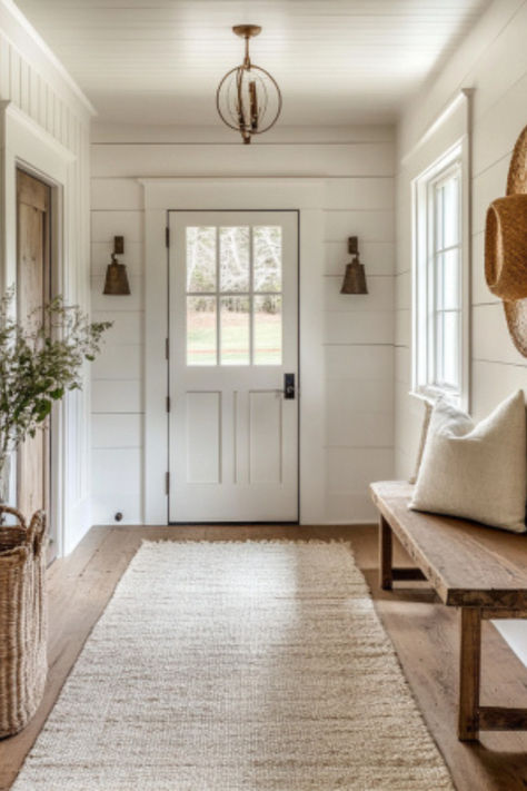 farmhouse entryway ideas, entrance hall ideas, foyer ideas entryway, front door entryway ideas, farmhouse entryway, entry way ideas Entryway Ideas Modern, Bohemian Entryway, Eclectic Entryway, Modern Entryway Decor, Minimalist Entryway, Modern Farmhouse Entryway, Foyer Ideas Entryway, Ideas Entryway, Coastal Entryway