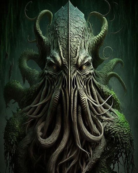 Cthulhu Art, Lovecraftian Horror, Fantasy Creatures Art, Sea Monsters, Art Generator, Cthulhu, Cool Art Drawings, Image Generator, Creature Art