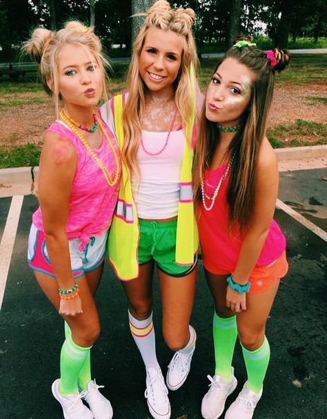 Neon Football Theme, Abc Party Costumes, Glow Run, School Spirit Days, Abc Party, Homecoming Spirit, American Teen, High School Years, Football Themes