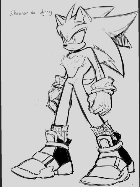 How To Draw Sonic, Hedgehog Drawing, Shadow Drawing, Sonic Fan Characters, Hedgehog Art, Sonic And Shadow, Sonic Fan Art, Sonic Art, Shadow The Hedgehog