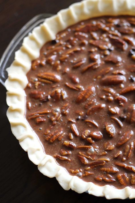 Fudgy Pecan Pie | 12 Tomatoes Fudgy Pecan Pie 12 Tomatoes, Pecan Pie Fudge Recipe, Fudge Pecan Pie, Pecan Pie Fudge, Pecan Pie Crust, Best Pecan Pie, Pecan Pies, Fudge Pie, Sweet Pies