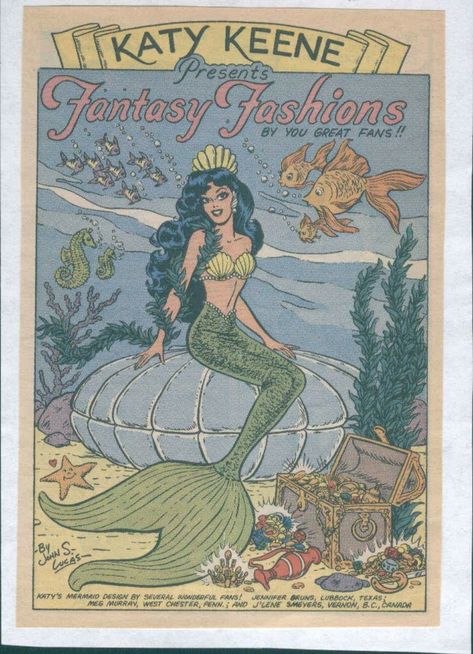 Mermaid Pinup, Retro Mermaid, Mermaid Illustration Vintage, Vintage Mermaid Poster, Mermaid Art Nouveau, Pin Up Mermaid, Art Nouveau Mermaid Illustrations, Old Mermaid Illustrations, Mermaid Poster