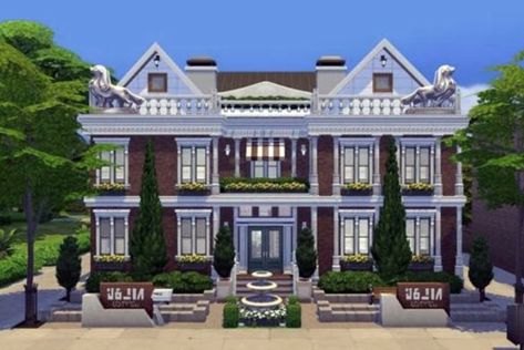 I made a really nice library for Willow Creek. This library was #CREATEDBYSIMMADDNESS ♥ Much love from #simmaddness ♥ You can find more of my builds on the sims 4 gallery. #sims4builds #sims4 #library #willowcreek Sims 4 Library Ideas, The Sims 4 Library Ideas, Sims4 Library, Sims 4 Base Game Library, Sims 4 Library Build, Sims 4 Willow Creek Library, Sims 4 Willow Creek Makeover, Base Game Lots Sims 4, Sims Library