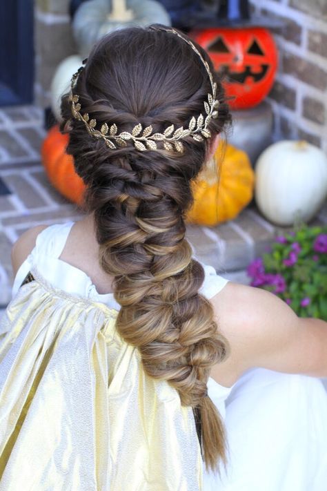 Greek Goddess Hair, Greek Goddess Hairstyles, Faux Braid, Goddess Braid, Faux Braids, Goddess Party, How To Look Attractive, Halloween Hairstyles, Goddess Hair