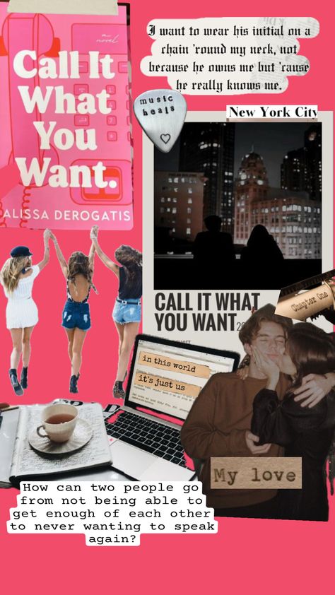 Call It What You Want by Alissa DeRogatis aesthetic #callitwhatyouwant #ciwyw #books #bookaesthetic #bookaesthetics #romancebooks #swiftie #taylorswiftaesthetic What U Want, Cute Wallpaper For Phone, Chapter One, Book Aesthetic, Book Nerd, Romance Books, Your Aesthetic, Connect With People, Creative Energy