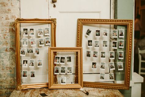 Wedding Guest Book Wall Decor, Picture Wall Ideas Engagement, Engagement Photo Wall Display, Picture Wall Wedding, Sidney Morgan, Photo Wall Wedding, Instax Aesthetic, Picture Corner, Wedding Photo Wall